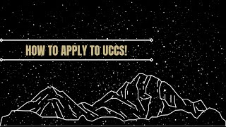 How to Apply to UCCS