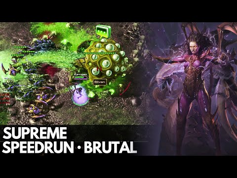 StarCraft 2 HotS - Mission 9 (Supreme) - Speedrun (Brutal, all objectives)