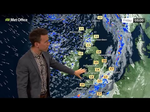 Thursday afternoon forecast 18/08/22