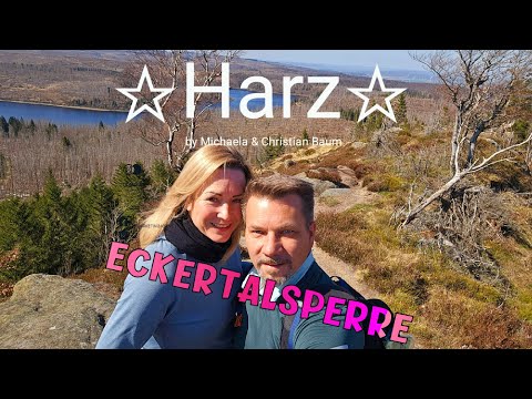 ☆Harz☆ Die Eckertalsperre mit der wunderschönen Scharfenstein-Klippe🤩