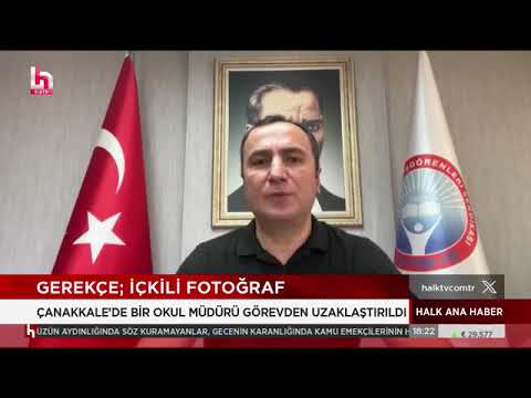 Genel Başkanımız Kadem Özbay, Çanakkale`de görevli bir okul müdürünün herkese açık olmayan sosyal medya hesabından bir fotoğraf paylaşması sonucunda görevden uzaklaştırılmasına dair Halk Tv`ye açıklamalarda bulundu. Genel Başkanımız; 