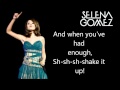 Selena Gomez Shake It Up Lyrics On Screen New Full Song 2010 Theme HD HQ