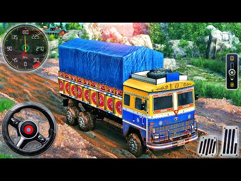 Offroad Indian Truck Drive Simulator - Euro Truck Uphill Transport Driving - Android GamePlay