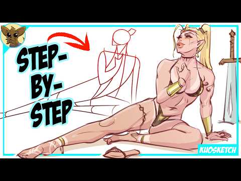 Beginner Figure Drawing | REILLY Method | 2 - Female Seated Poses