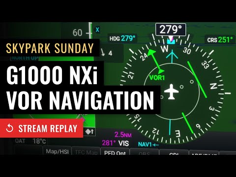 Stream Replay: Skypark Missions - G1000 NXi VOR Navigation - Microsoft Flight Simulator