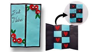 New Year Secret Message Card Making Idea| Greeting Card Making Idea| Easy Paper Craft
