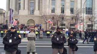 Scenes from Donald Trump's inauguration parade