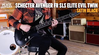 Video thumbnail for No Talking...Just Tones | Schecter Avenger FR SLS Elite Evil Twin | Satin Black by Peach Guitars