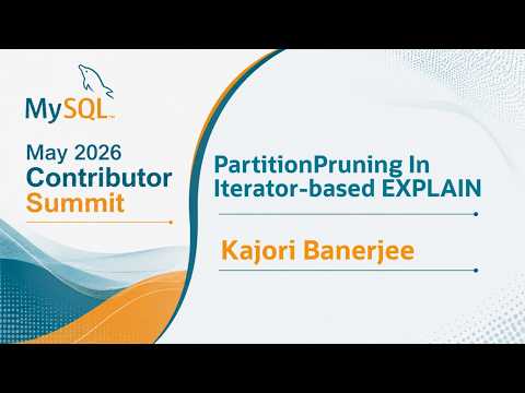 Video Thumbnail: Partition Pruning Visibility in Iterator-Based EXPLAIN Output