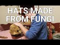 One of the last amadou hat makers, Karoly Mate. These hats are made from Fomes mushroom leather.
