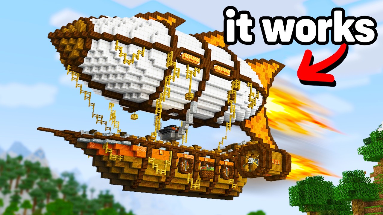 I Made a Working Airship with Create!