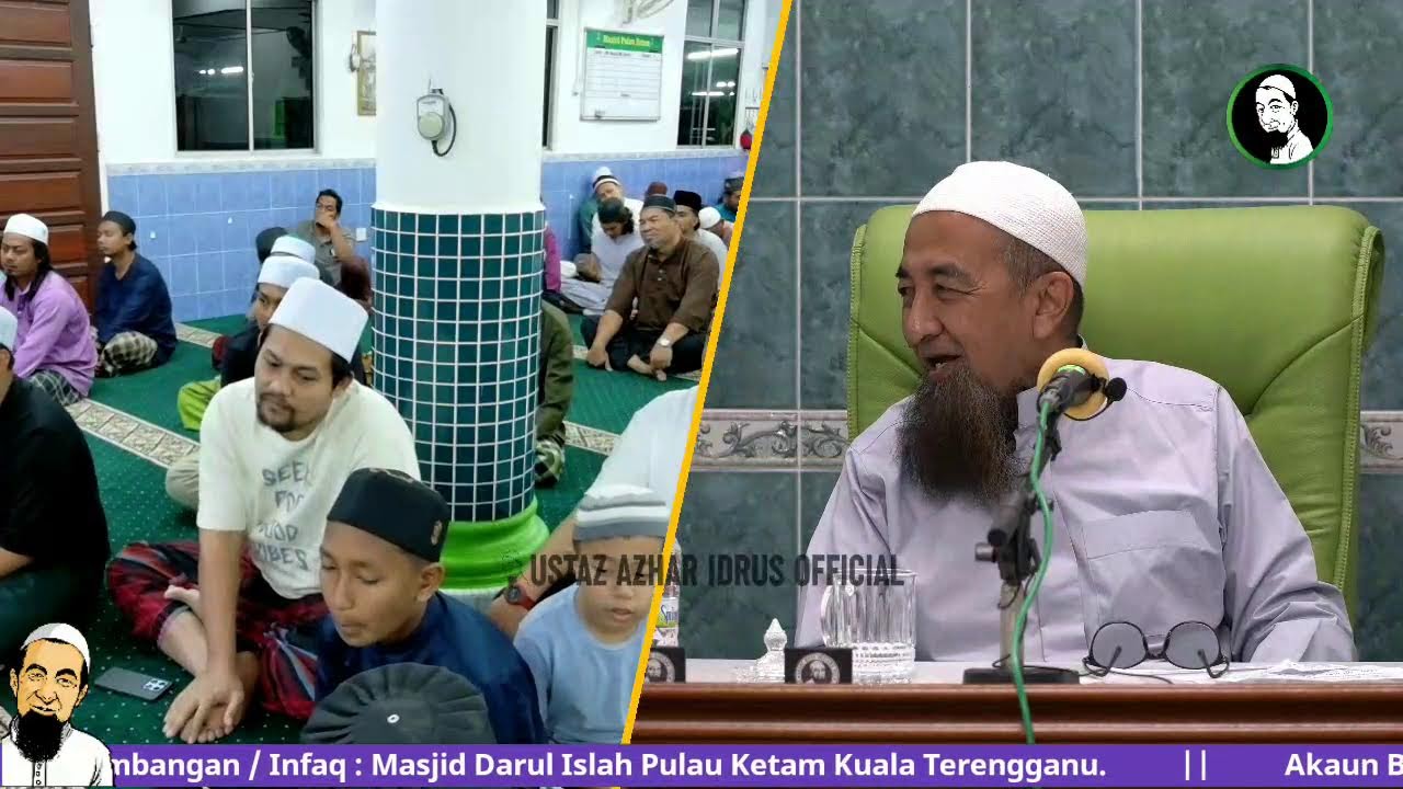 🔴 LiveUAI 18/06/2025 Kuliah Maghrib & Soal Jawab Agama Ustaz Azhar Idrus | Masjid Pulau Ketam