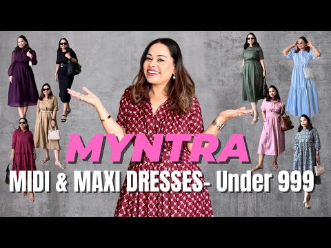HUGE MYNTRA SALE HAUL- MAXI & MIDI DRESSES PART 2