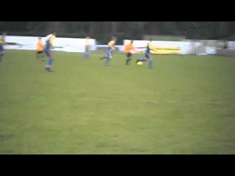CHESHUNT FC PLAYER TAKES ON ROMFORD PLAYER