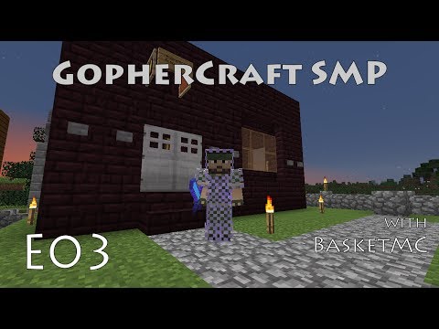 BasketMC - E03 - Armor Shop - GopherCraft Minecraft SMP with BasketMC