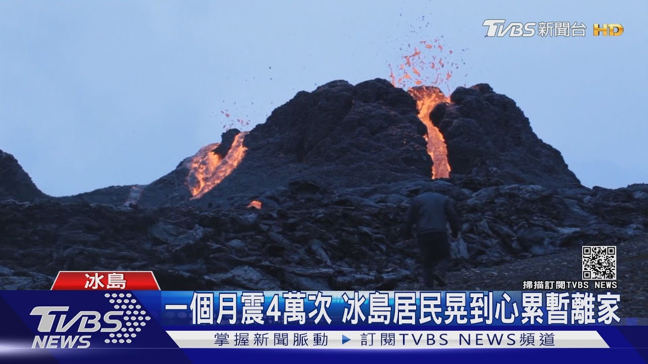 冰島月震4萬次! 休眠6千年火山再度噴發