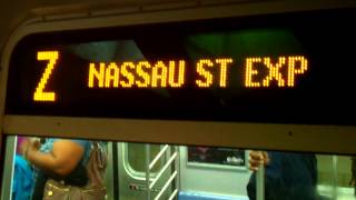 preview picture of video 'NYCTA:Last R160A Z Skip-Stop Train Arrives@Jamaica Center'