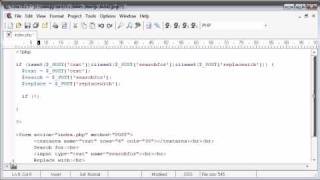 Beginner PHP Tutorial - 55 - Creating a Find and Replace Application Part 2