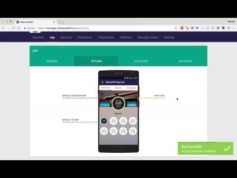 Change basic style of card - Stampwallet tutorials