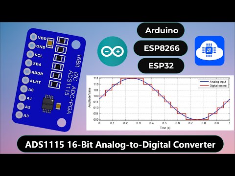 ADS1115 16-Bit Analog-to-Digital Converter: In-Depth Tutorial with Arduino, ESP8266  & ESP32