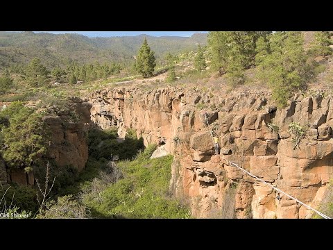 Highlining in Arico, Tenerife.
