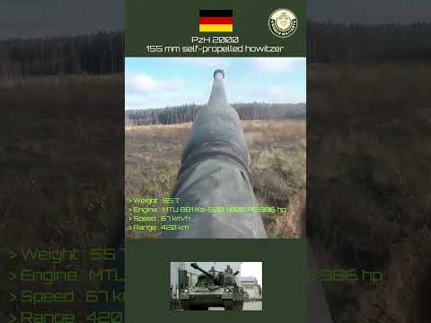 PzH 2000 - 155 mm self-propelled howitzer - Germany #defence #military