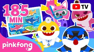 Hide &amp; Seek with the Thief Shark Family 🏴‍☠️ | 3+ Hours of Fun | Play with Baby Shark | Pinkfong