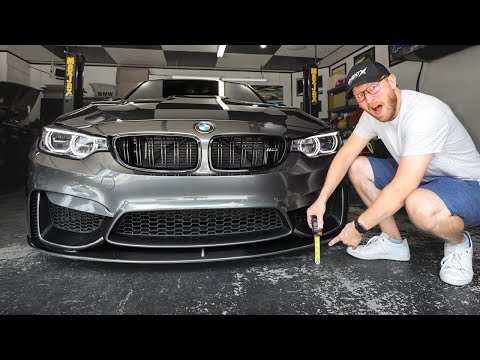 Installing Carbon Fiber Front Lip, Splitters & Side Skirts on BMW F80 M3 / F82 M4