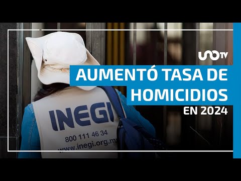 Año con más homicidios en México fue 2024, según INEGI- UnoTV