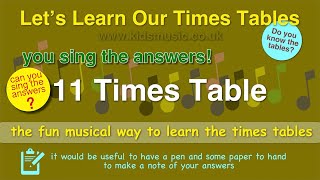 Kidzone - Do You Know The Eleven Times Table?