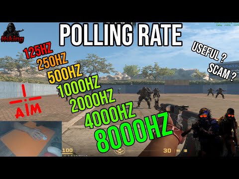 POLLING RATE 125/250/500/1000/2000/4000/8000HZ Test on CS2 (Useful or not?)