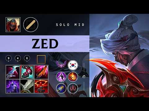 Zed Mid vs Tristana - KR Master Patch 26.03