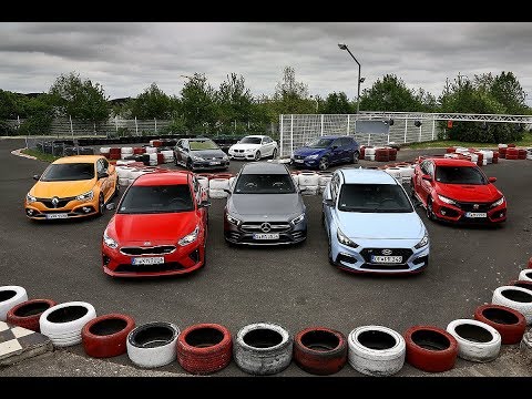 Megane RS v Ceed GT v AMG A35 v i30 N v Civic Type R v Golf GTI v M2 vs Leon Cupra