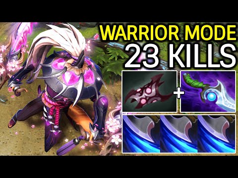 Anti Mage Warrior Mode – Armlet + Mana Burn Destroy Mid 23 Kills Dota 2
