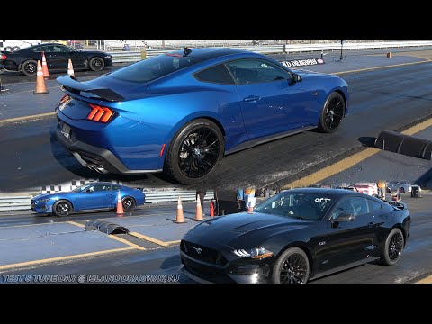 2025 Mustang 5.0 vs Mustang 5.0  Rematch Drag Race @ Island dragway