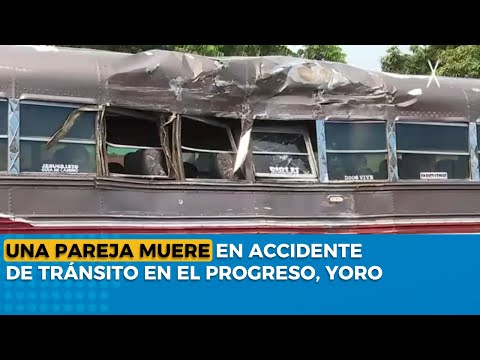 Una pareja pierde la vida en accidente de tránsito en El Progreso, Yoro