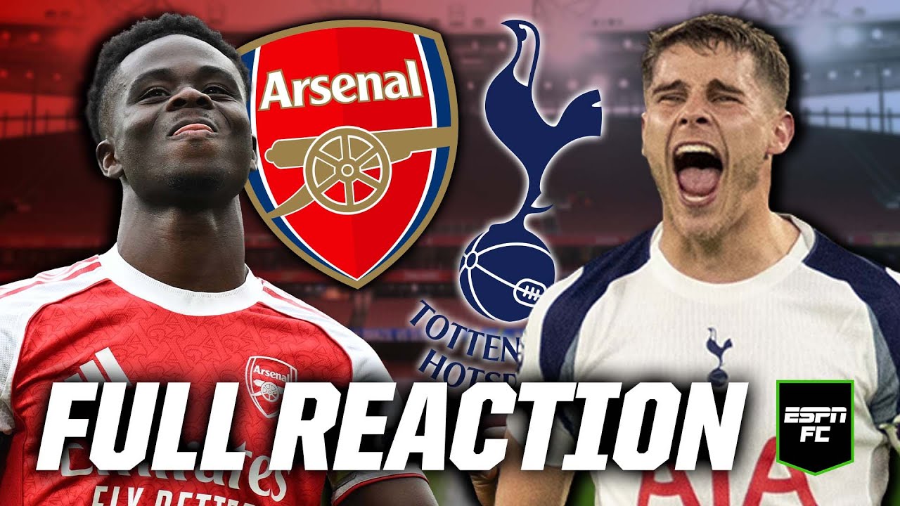 Arsenal vs. Tottenham 🔥 Live Premier League reaction | ESPN FC
