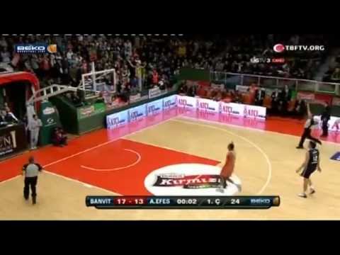 Banvit 82-76 Anadolu Efes ( 2012-2013 Sezonu 16.Hafta Maç Özeti )