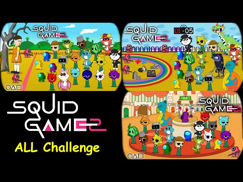 Among Us in Squid Game Season 2 All Game Challenge END  || ANIMATION