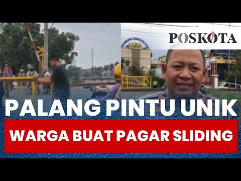 Sering Terjadi Kecelakaan Di Palang Pintu Rel Kereta Api, Warga Inisiatif Buat Pagar Sliding