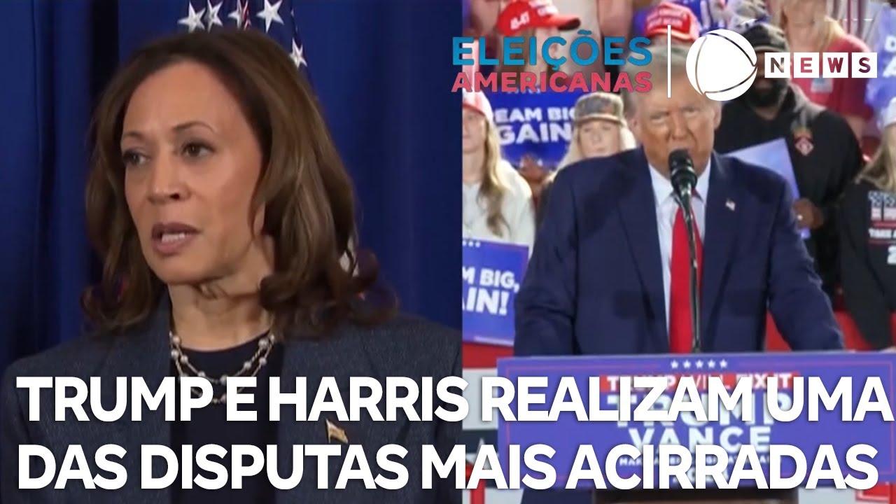 Donald Trump e Kamala Harris realizam uma das disputas eleitorais mais acirradas da história
