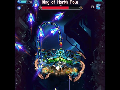 Galaxiga: Stage 120 - vs. "King of North Pole" - hard