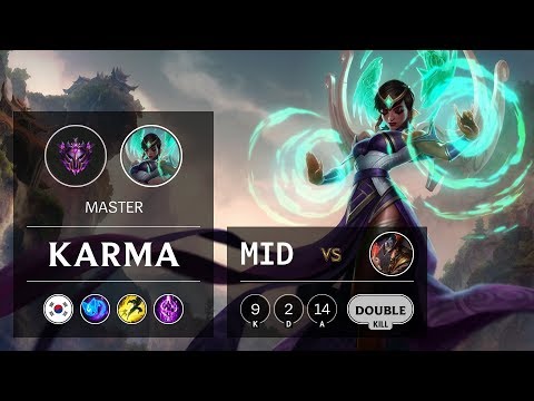 Karma Mid vs Twisted Fate - KR Master Patch 9.12