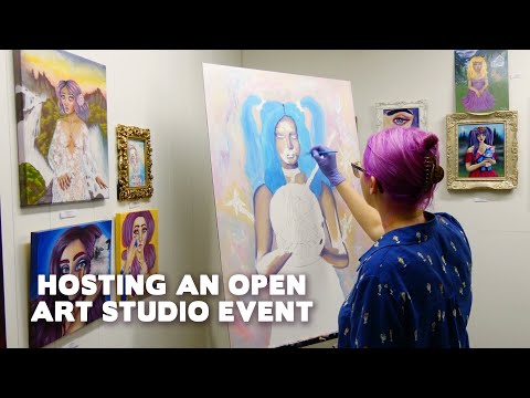 How To Host A Successful Open Art Studio Event With Voiceover From The Artist