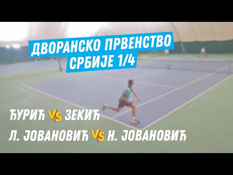 Đurić - Zekić, L. Jovanović - N. Jovanović, 1/4 Dvoranskog prvenstva Srbije U16, 25.12.19.