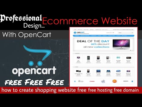 how to create opencart create website  how to create E Commerce site how to create shopping site