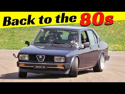 Alfa-Romeo Alfetta 2.0 Twin Spark - Drift, Action & On-Board by Turbino - Back to the 80s!