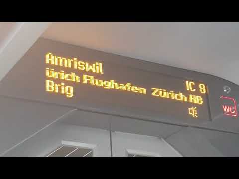 SBB Ansage IC8 Richtung Brig in Romanshorn
