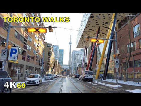 Toronto McCaul & Duncan Street Walk on Valentine's Day 2021