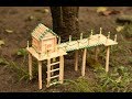 Matchstick Art And Craft Ideas How To Make Miniature Match Stick House Shuddh Ideas
